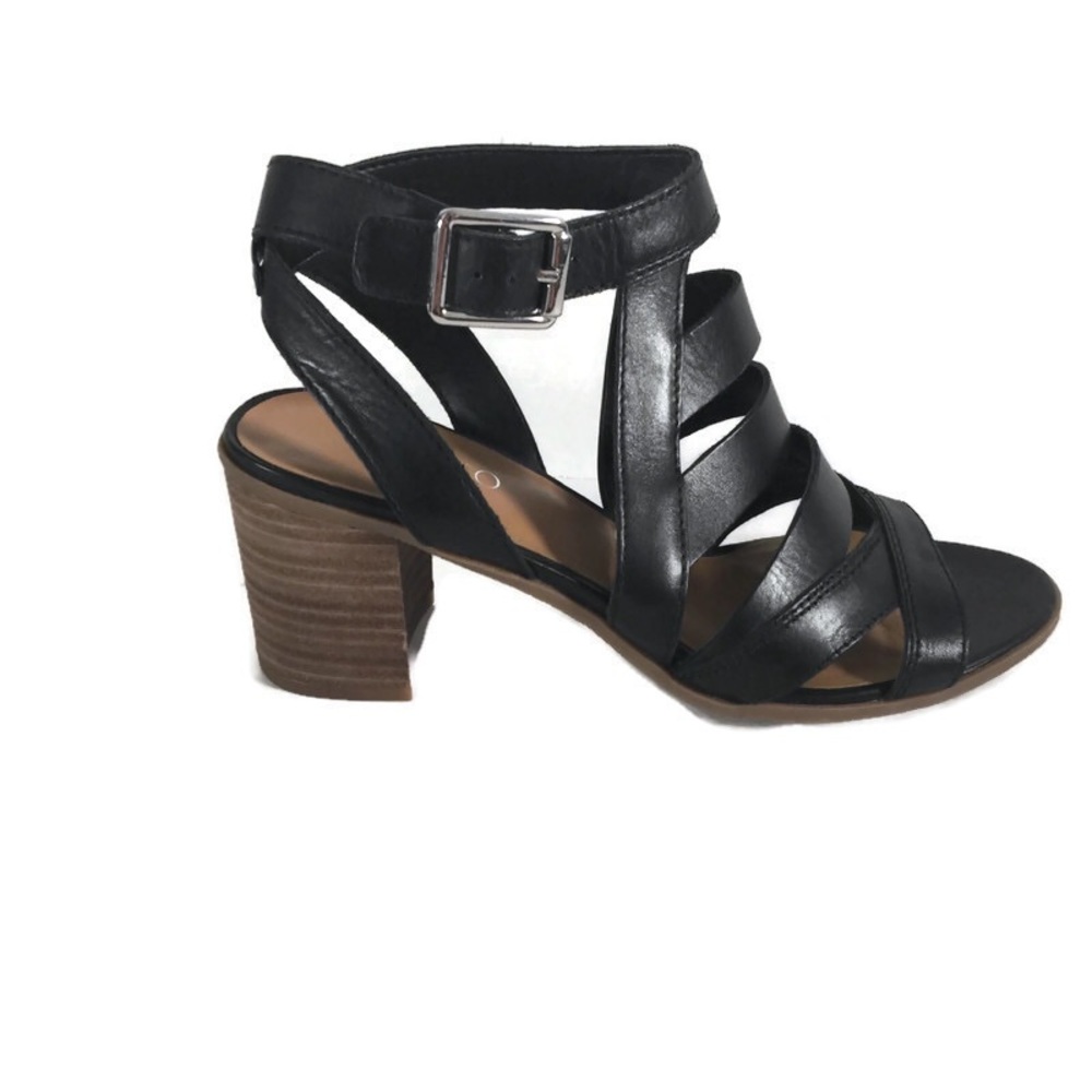 Franco Sarto Black Hayley Sandals Sz 8.5
